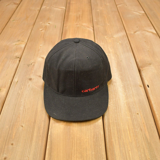 Vintage 1990s Carhartt Snap Back Hat / OSFA / 90s Hat / Vintage Snap Back / Made In USA / Embroidered / Vintage Workwear