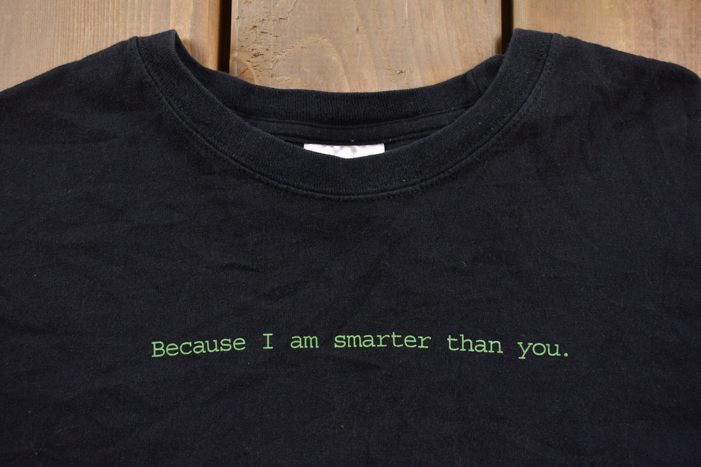 Vintage 1990s Hanes Smarter Than You Graphic T-Shirt / Streetwear / Retro Style / Funny Graphic Tee / 90s Graphic Tee