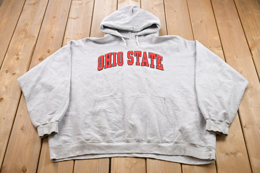 Vintage 1990s University of Ohio State Buckeyes Collegiate Hoodie / Embroidered / NCAA Sweatshirt / Sportswear / Americana