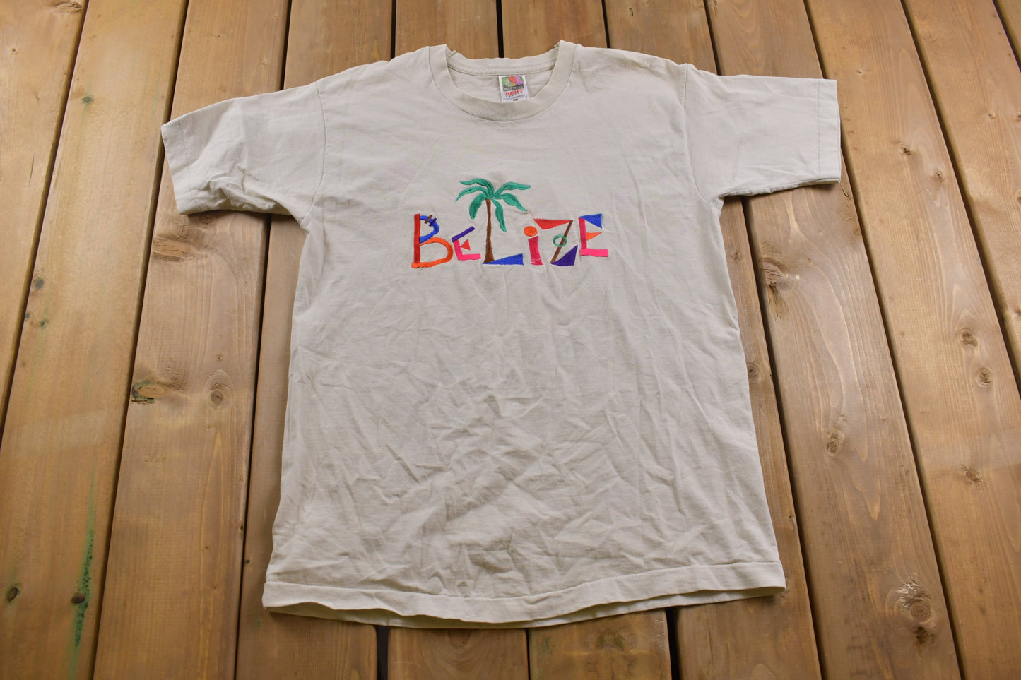 Vintage 1990s Belize T-Shirt / Souvenir T Shirt / Streetwear / Made In USA / Vacation Tee / Travel & Tourism