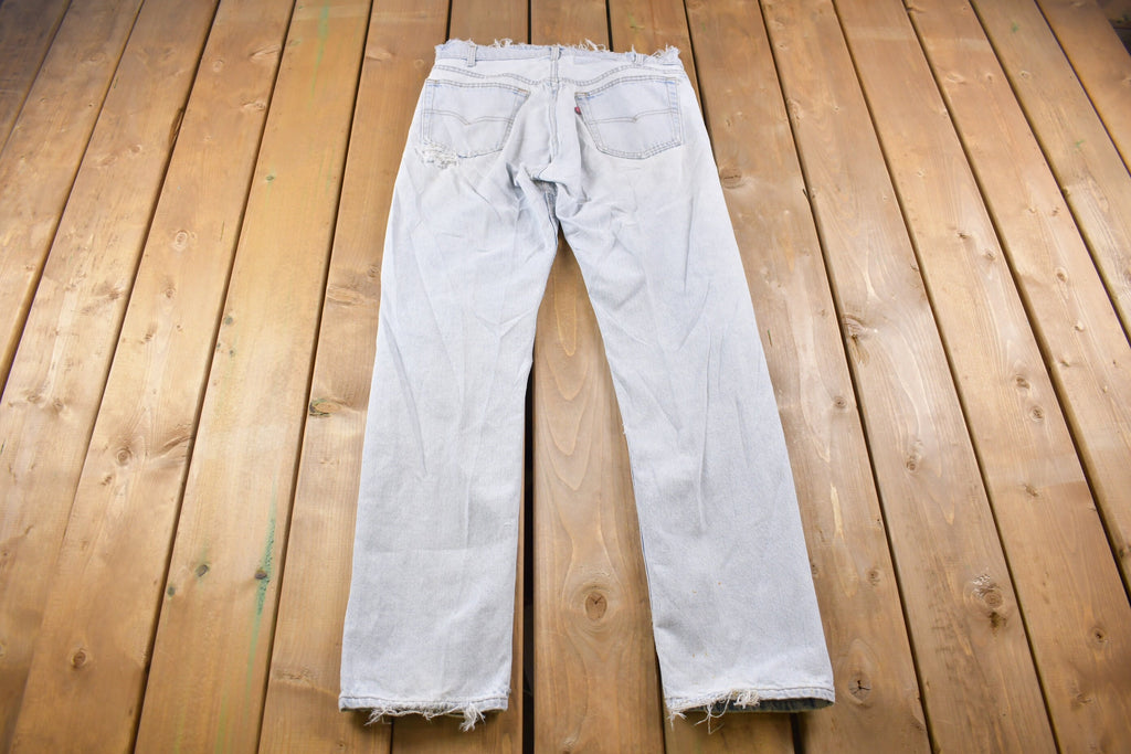 Vintage 1990s Levi's Red Tab Distressed Jeans Size 33 x 32