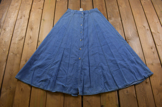 Vintage 1980's Kayo Women's Jean Skirt 25 x 35 / Women's Vintage / Made in USA / American Vintage / Streetwear Fashion / Vintage Skirt