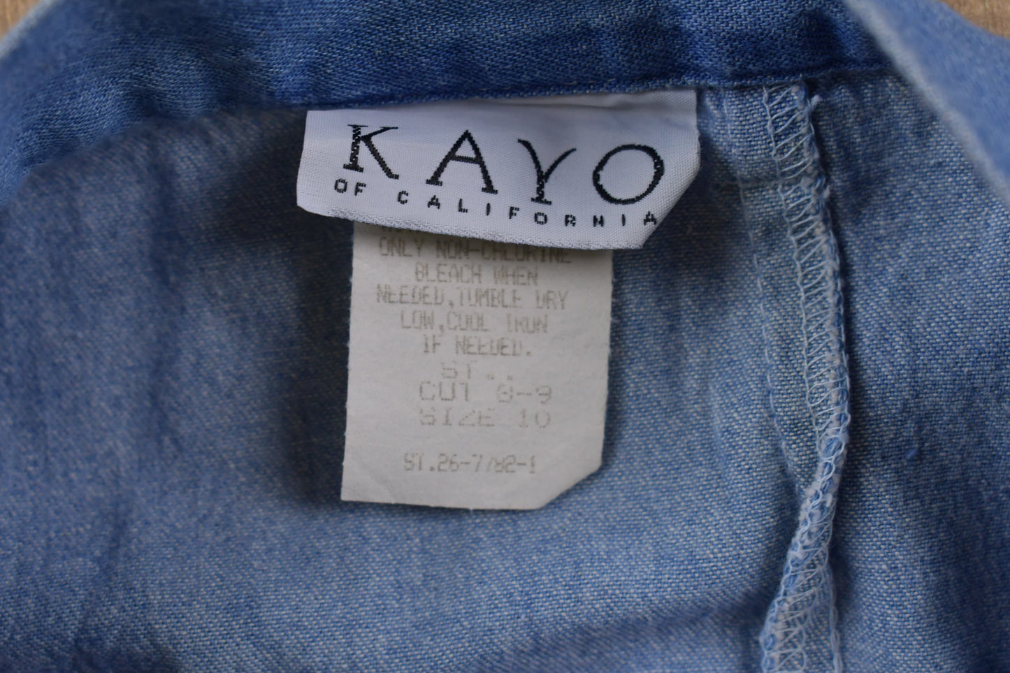 Vintage 1980's Kayo Women's Jean Skirt 25 x 35 / Women's Vintage / Made in USA / American Vintage / Streetwear Fashion / Vintage Skirt