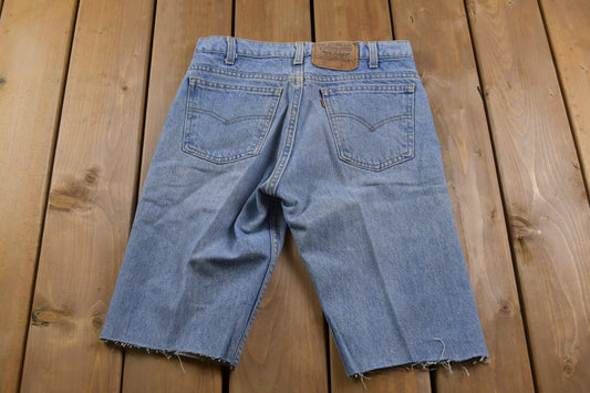 Vintage 1990s Levi's 505 Orange Tab Cut Off Jean Shorts Size 28 x 12 / 90s Shorts / Streetwear Fashion  / Made in USA / Vintage Jeans/ Jorts
