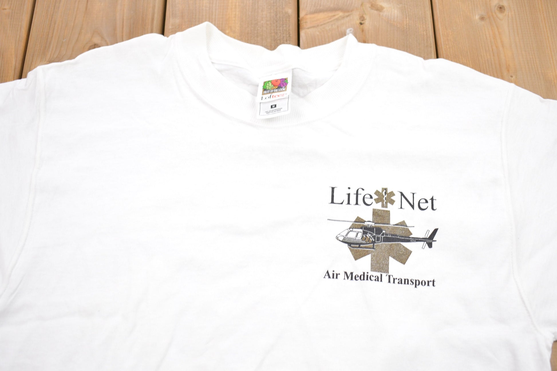 Vintage 1990s Life Net Air Medical Transport Arizona Graphic T-Shirt