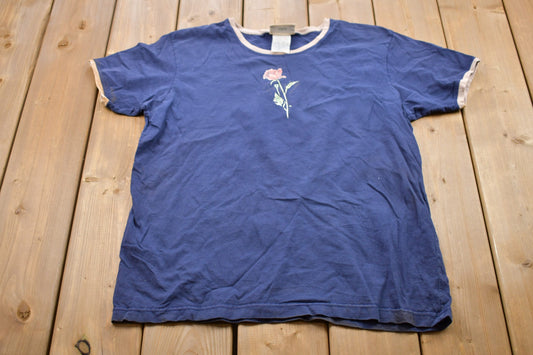 Vintage 1990s Poppy Flower Graphic T-Shirt