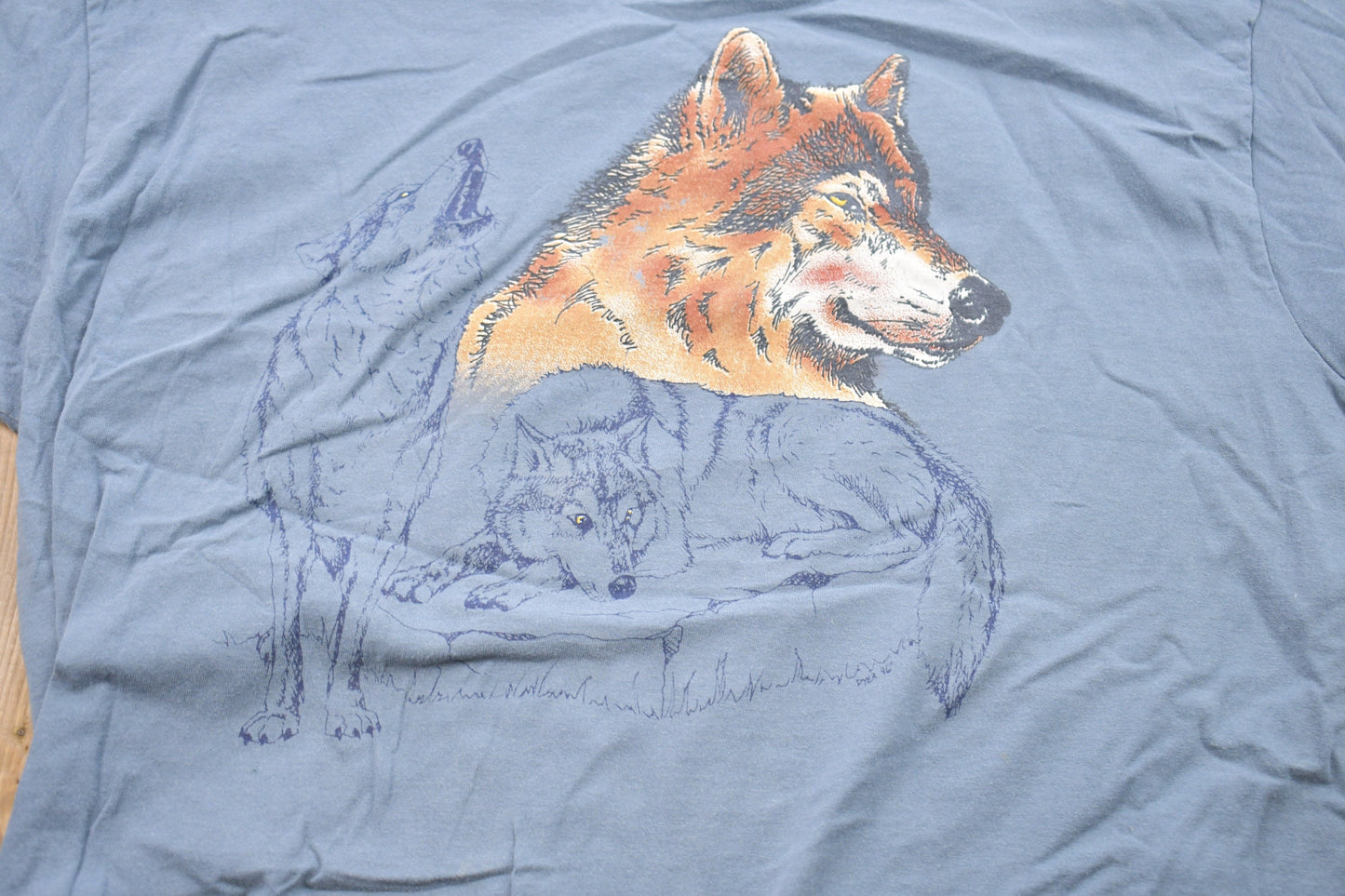 Vintage 1995 2 Badd Wolf Graphic T-Shirt