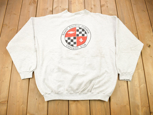 Vintage 1990s South Central Indiana Corvette Club Crewneck Sweatshirt