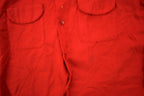 Vintage 1950s Wolverine Superb Wool Blend Loop Button Up Shirt
