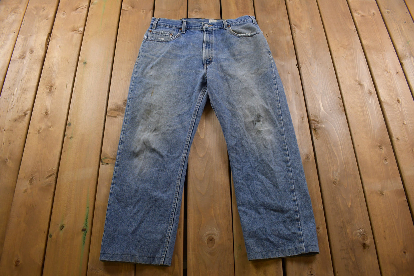 Vintage 1990s Levi's 505 Red Tab Jeans Size 34 x 26