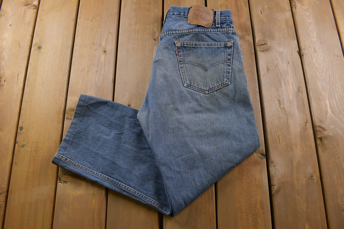 Vintage 1990s Levi's 505 Red Tab Jeans Size 34 x 26