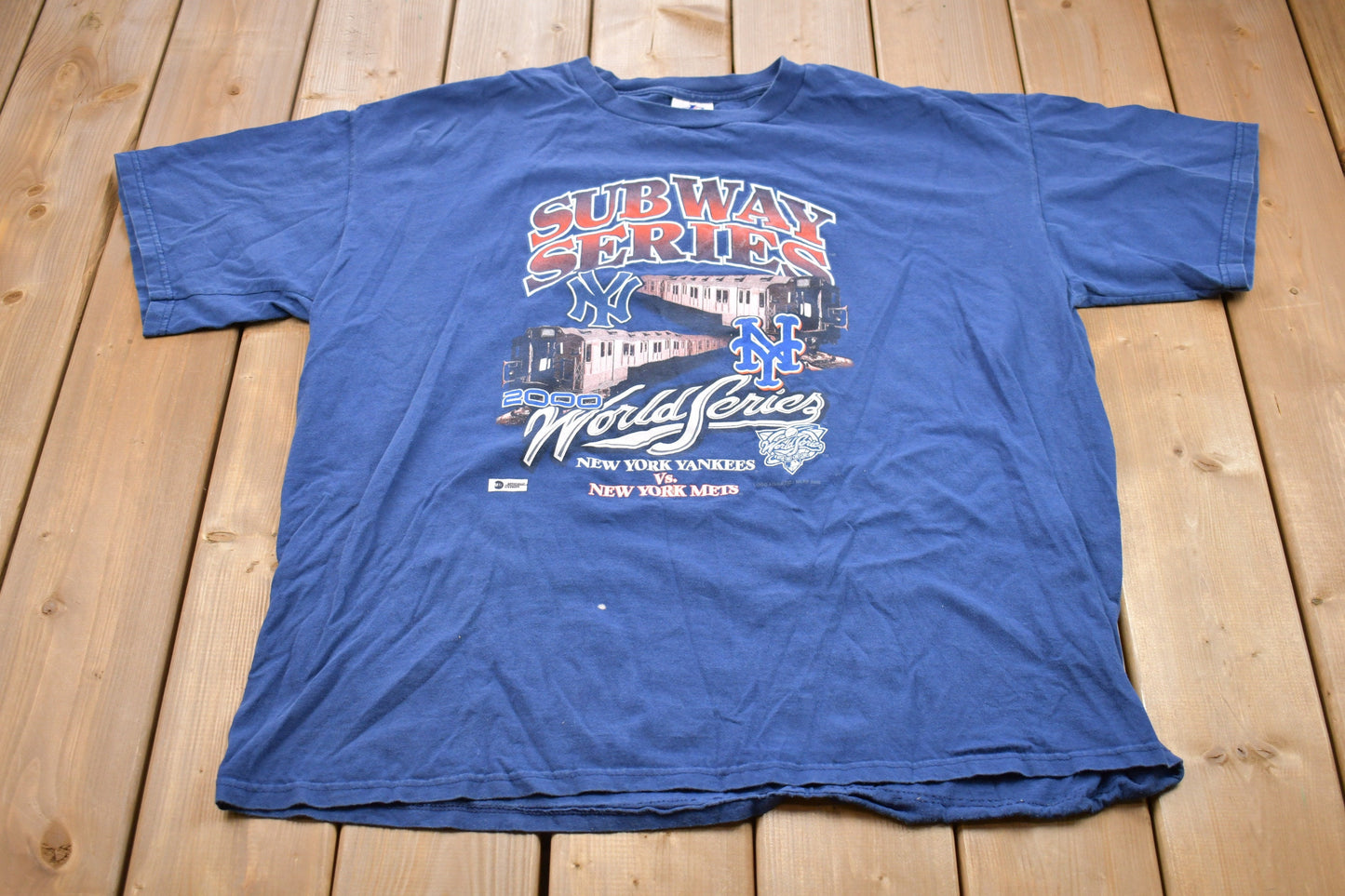 Vintage 2000 Subway Series New York World Series Graphic T-Shirt