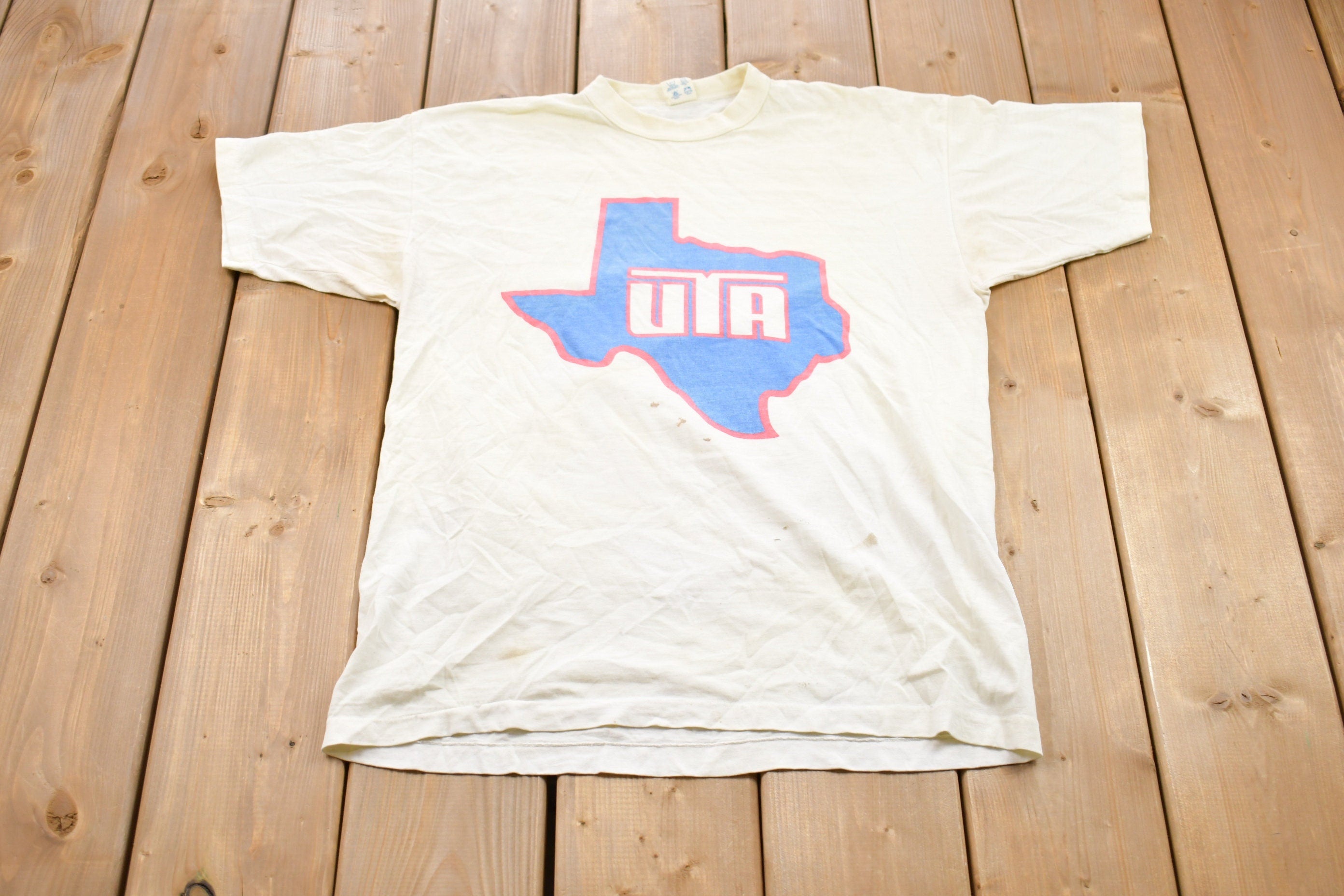 Vintage 1980s Champion UTA Graphic T-Shirt