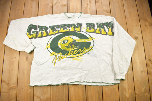 Vintage 1990s Greenbay Packers NFL Big Logo Crewneck Sweatshirt