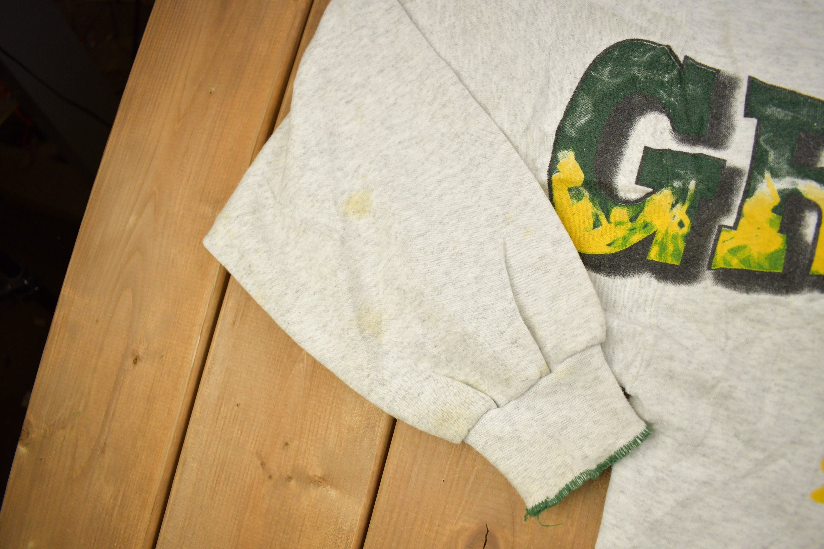 Vintage 1990s Greenbay Packers NFL Big Logo Crewneck Sweatshirt