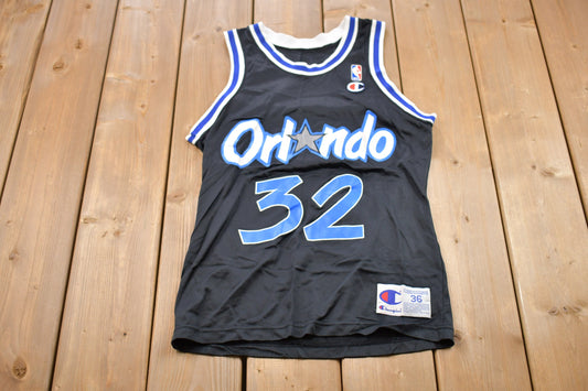 Vintage 1990s Orlando Magic Shaquille O'Neal NBA Champion Basketball Jersey