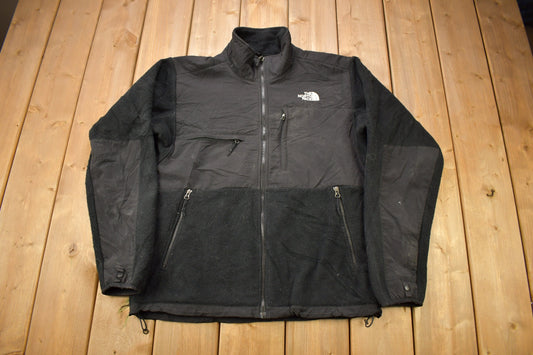 Vintage 1990s The North Face Black Denali Fleece Sweater / Jacket Liner / 90s Sweater / TNF / Outdoorsman / Color Block