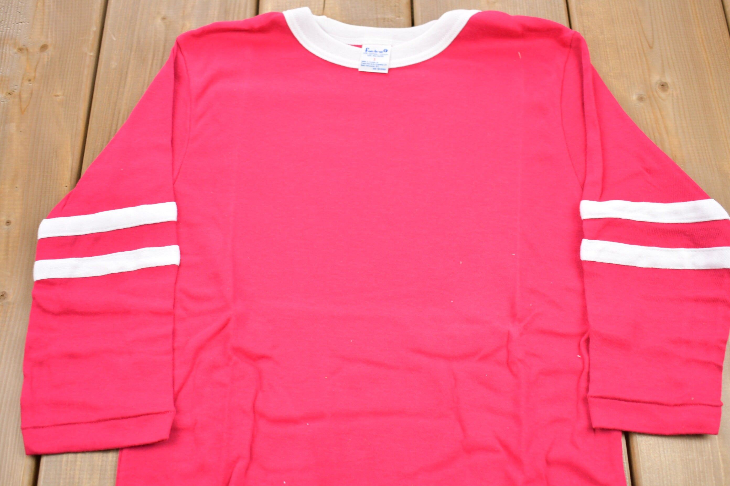 Vintage 1970s Pink Striped T-Shirt Dress