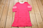 Vintage 1970s Pink Striped T-Shirt Dress