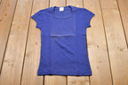Vintage 1970s Basic Navy Blue T-Shirt