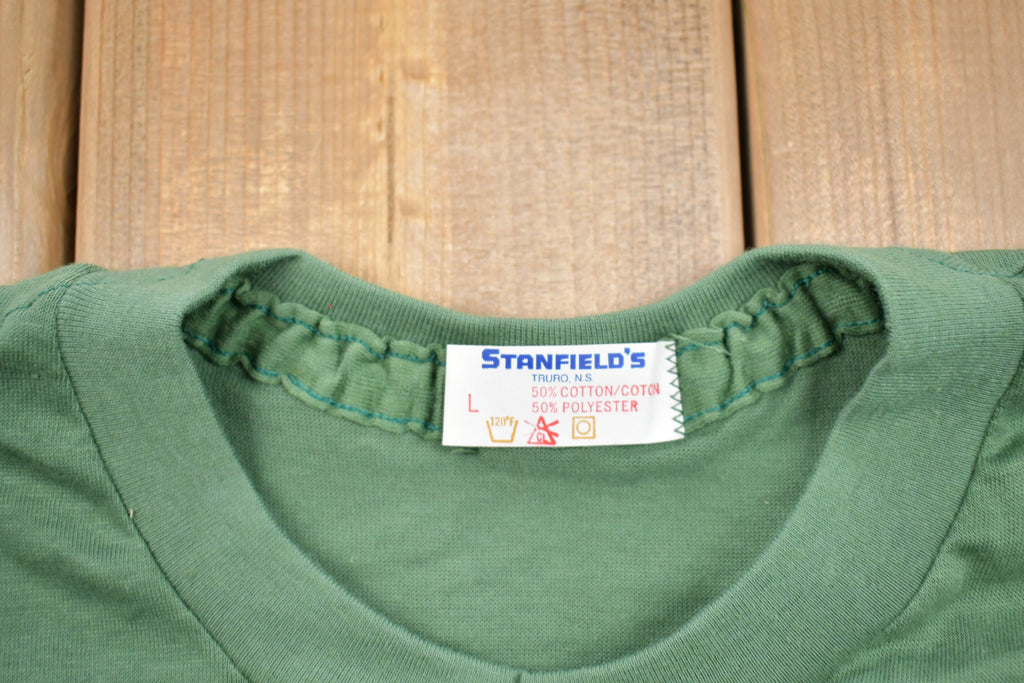 Vintage 1970s Stanfield's Green T-Shirt