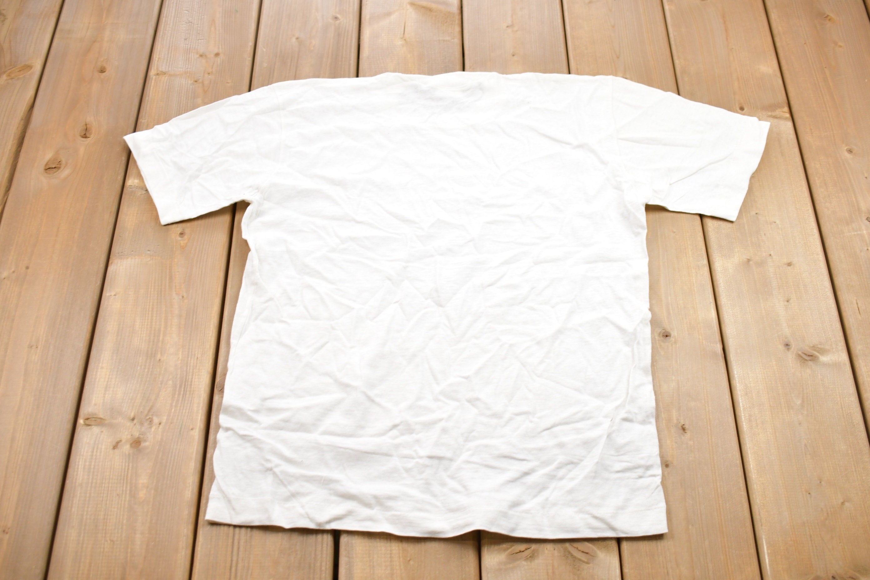 Vintage 1970s Golden Anchor White T-Shirt