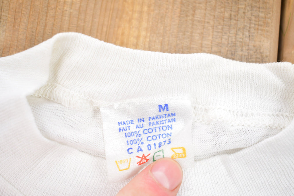 Vintage 1980s Basic White T-Shirt