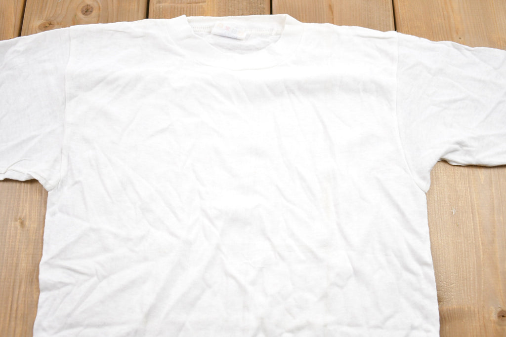 Vintage 1980s Basic White T-Shirt