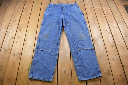 Vintage 1990s Carhartt Double Knee Work Pants Size 36 x 35 / Hype Vintage / Fixable Hole / Distressed Carhartt / Vintage Workwear