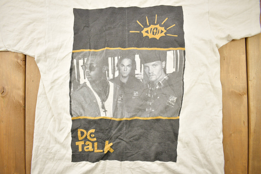 Vintage 1992 DC Talk Free At Last Christian Rock Band T-shirt