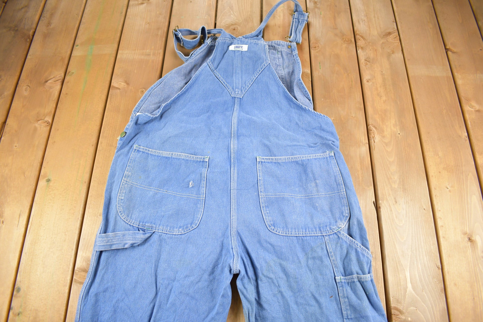 Vintage 1990s Liberty Denim Jean Overalls Size 46 x 27