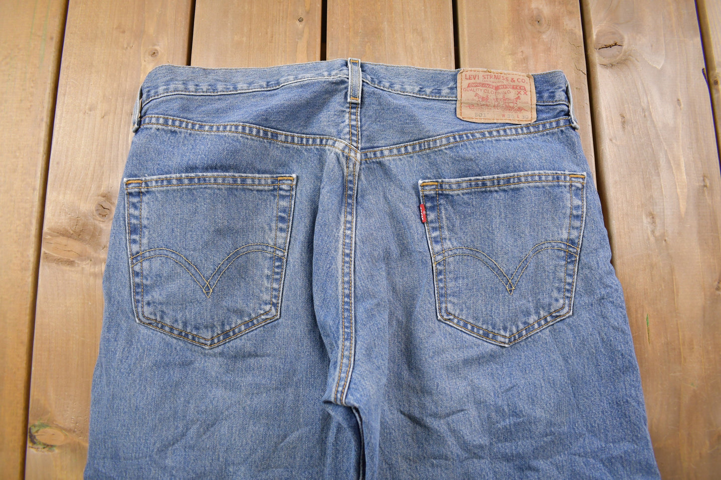 Vintage 1990s Levi's 501 Red Tab Jeans Size 34 x 29