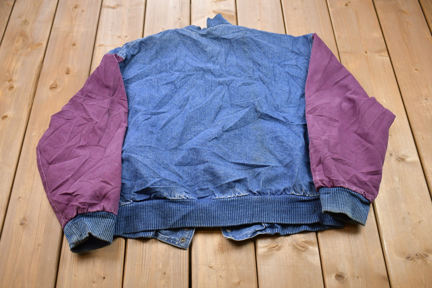 Vintage 1990s North Star Denim Bomber Jacket