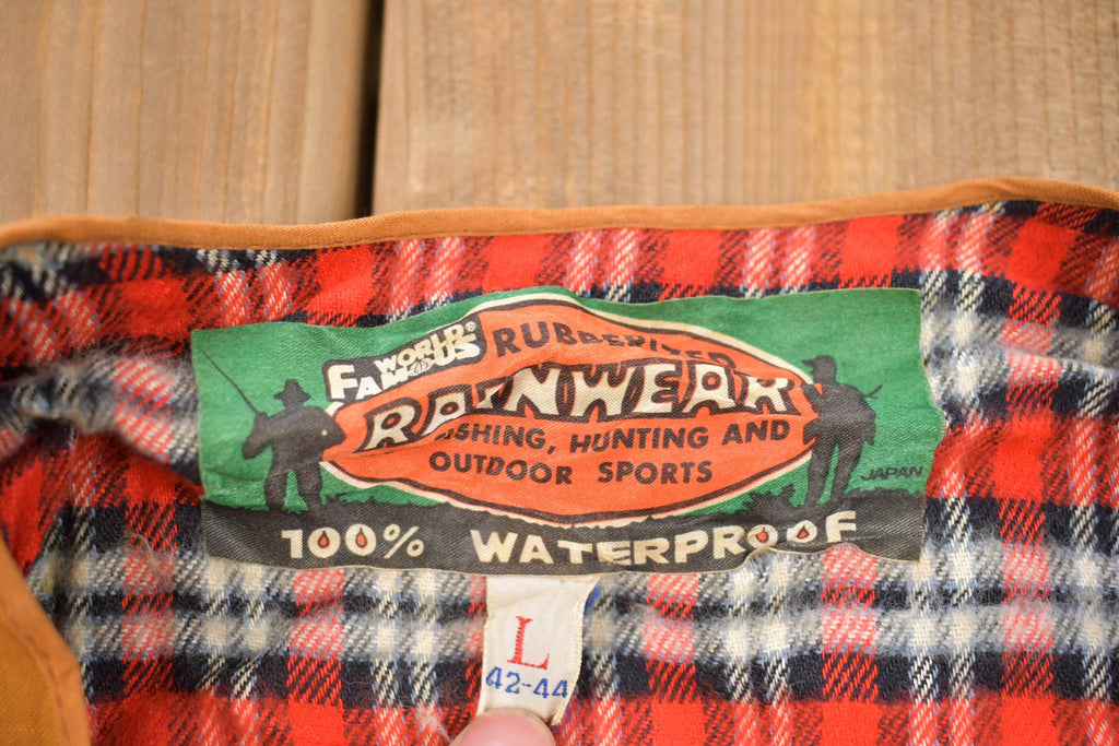 Vintage 1980s World Famous Rainwear Waterproof Vest