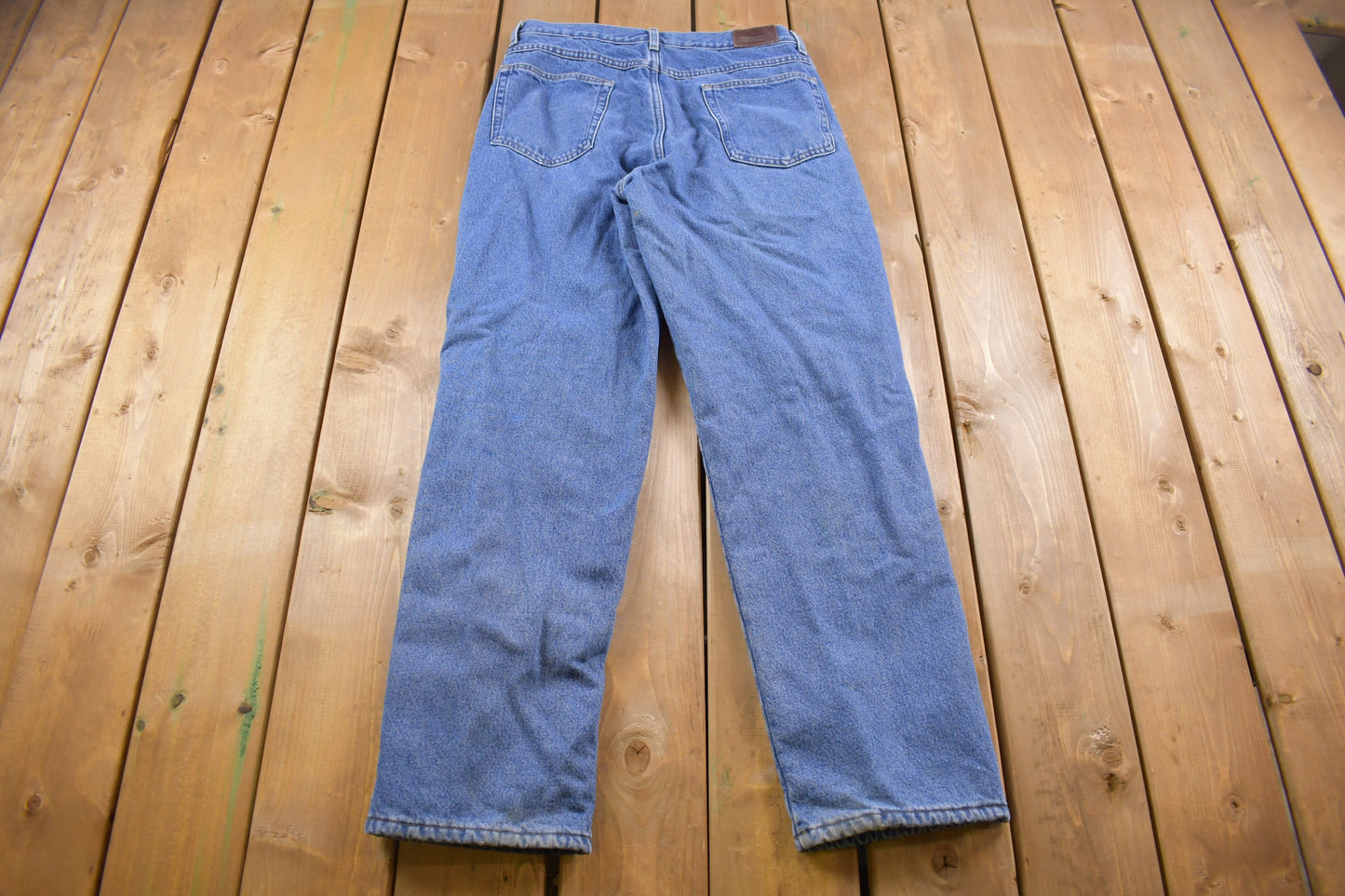 Vintage 1990's L.L Bean Lined Blue Jeans 32 x 32/ Essential Vintage / American Vintage / Streetwear Fashion / 90s Fashion / Vintage Pants