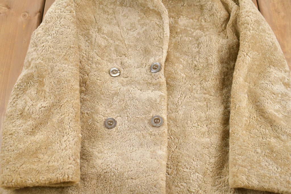 Vintage 1960s Lambs Fur Double Breasted Jacket