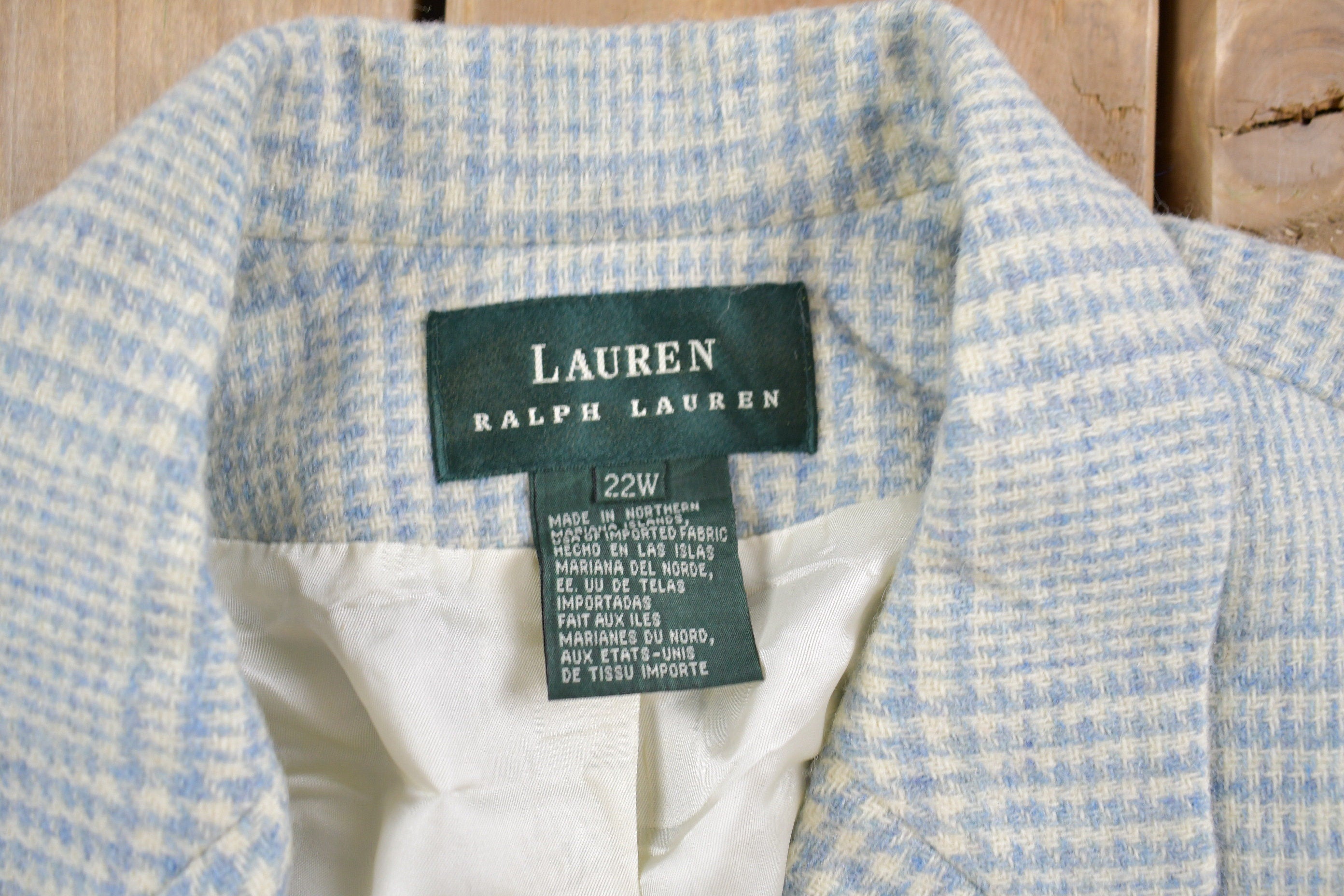Vintage 1990s Lauren Ralph Lauren Plaid Blazer Jacket  Sport Jacket   Vintage Jacket  Outdoor  Vintage Sport Coat