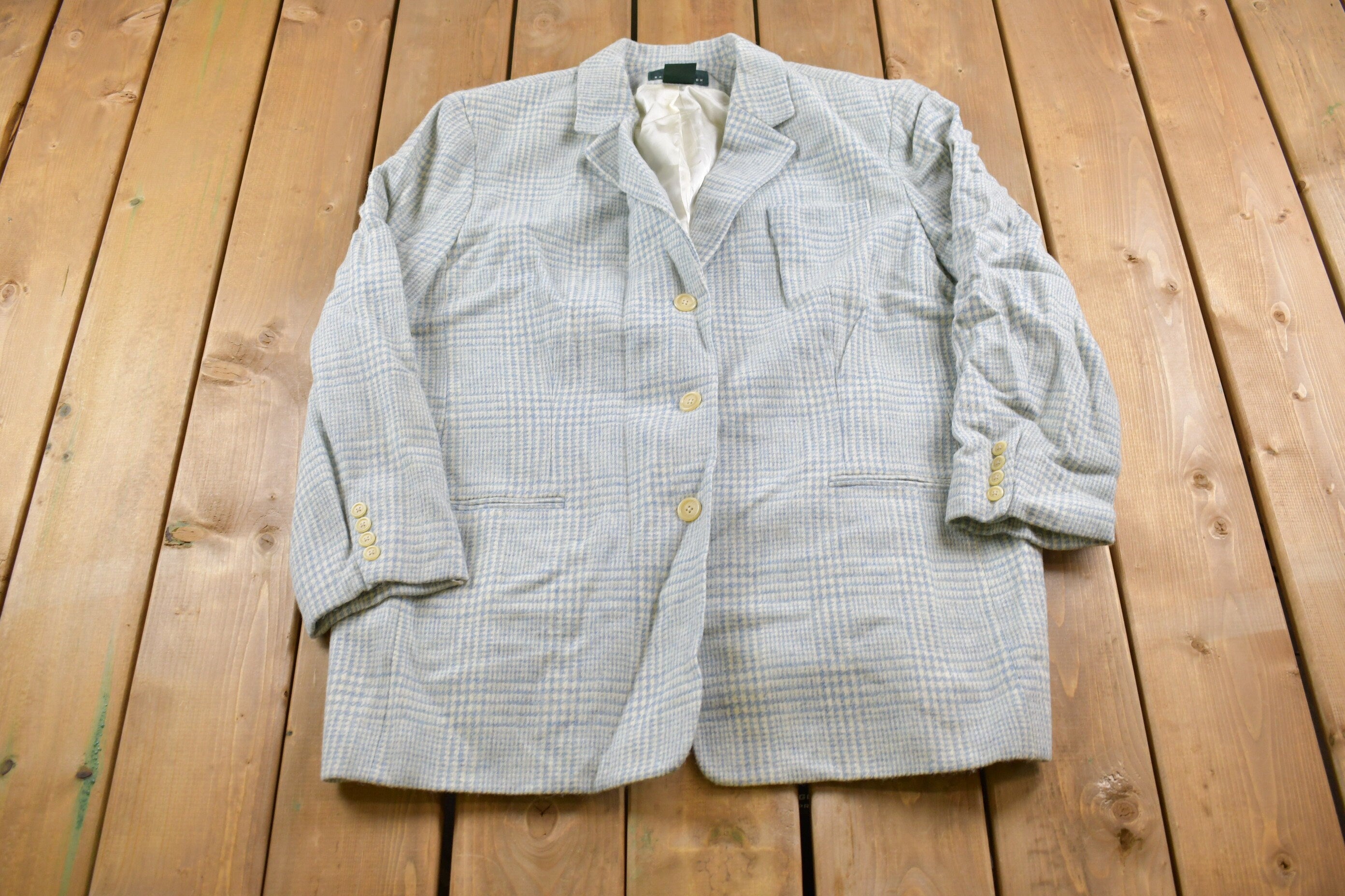 Vintage 1990s Lauren Ralph Lauren Plaid Blazer Jacket  Sport Jacket   Vintage Jacket  Outdoor  Vintage Sport Coat