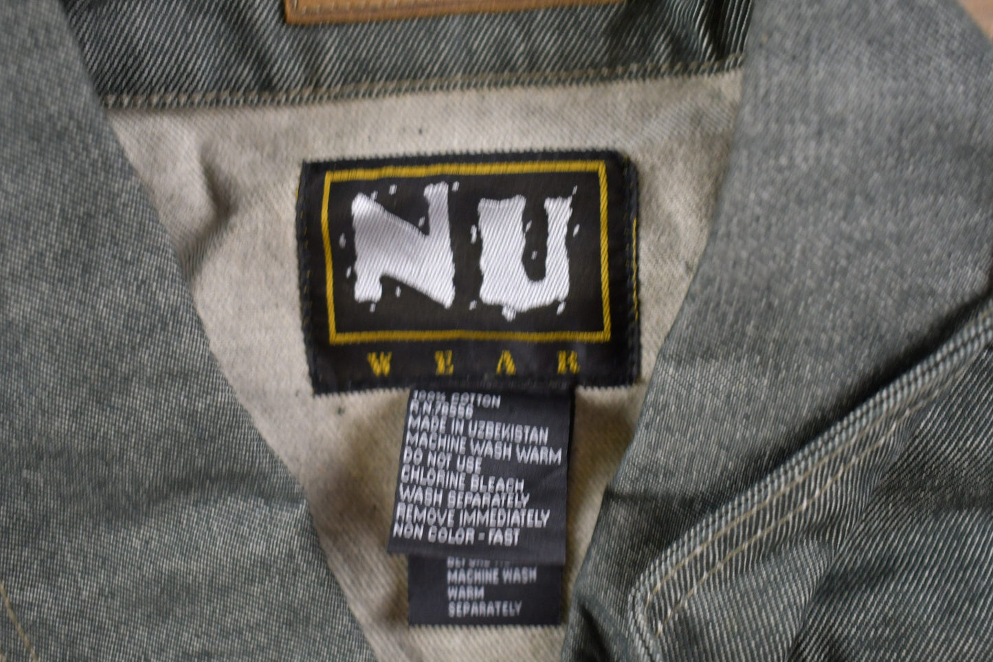 Vintage 1990s Nu Wear Raw Denim Jacket