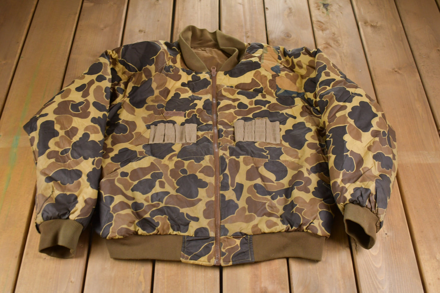 Vintage 1990s Columbia Camo Reversible Puffer Jacket