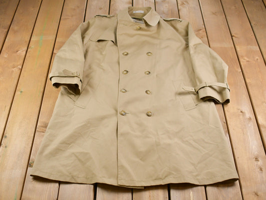 Vintage 1990s Mister Harbor Double Breasted Trench Coat