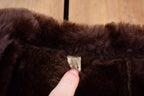 Vintage 1970s Brown Full Length Shearling Jacket