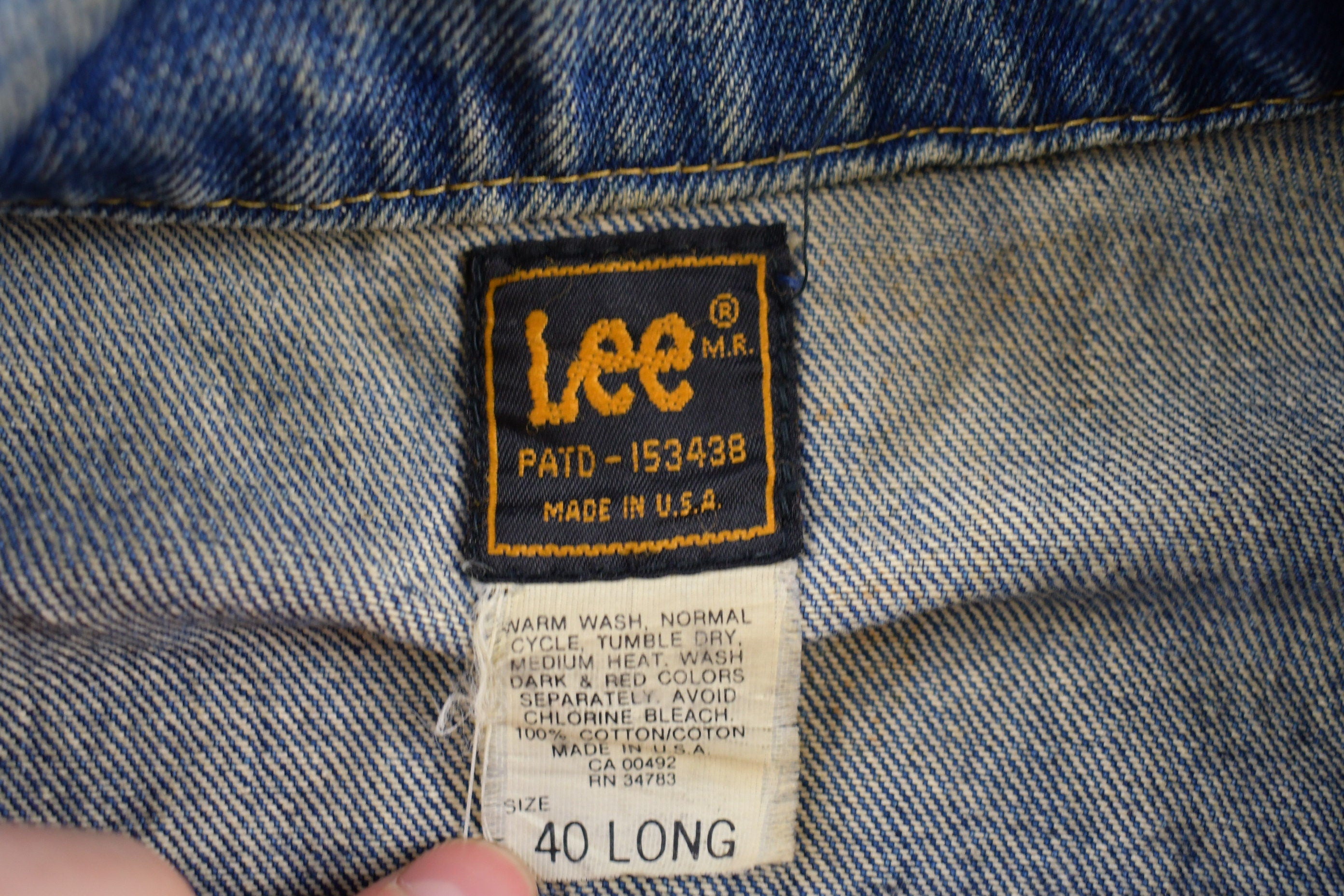 Vintage 1970s Lee Denim Jean Jacket