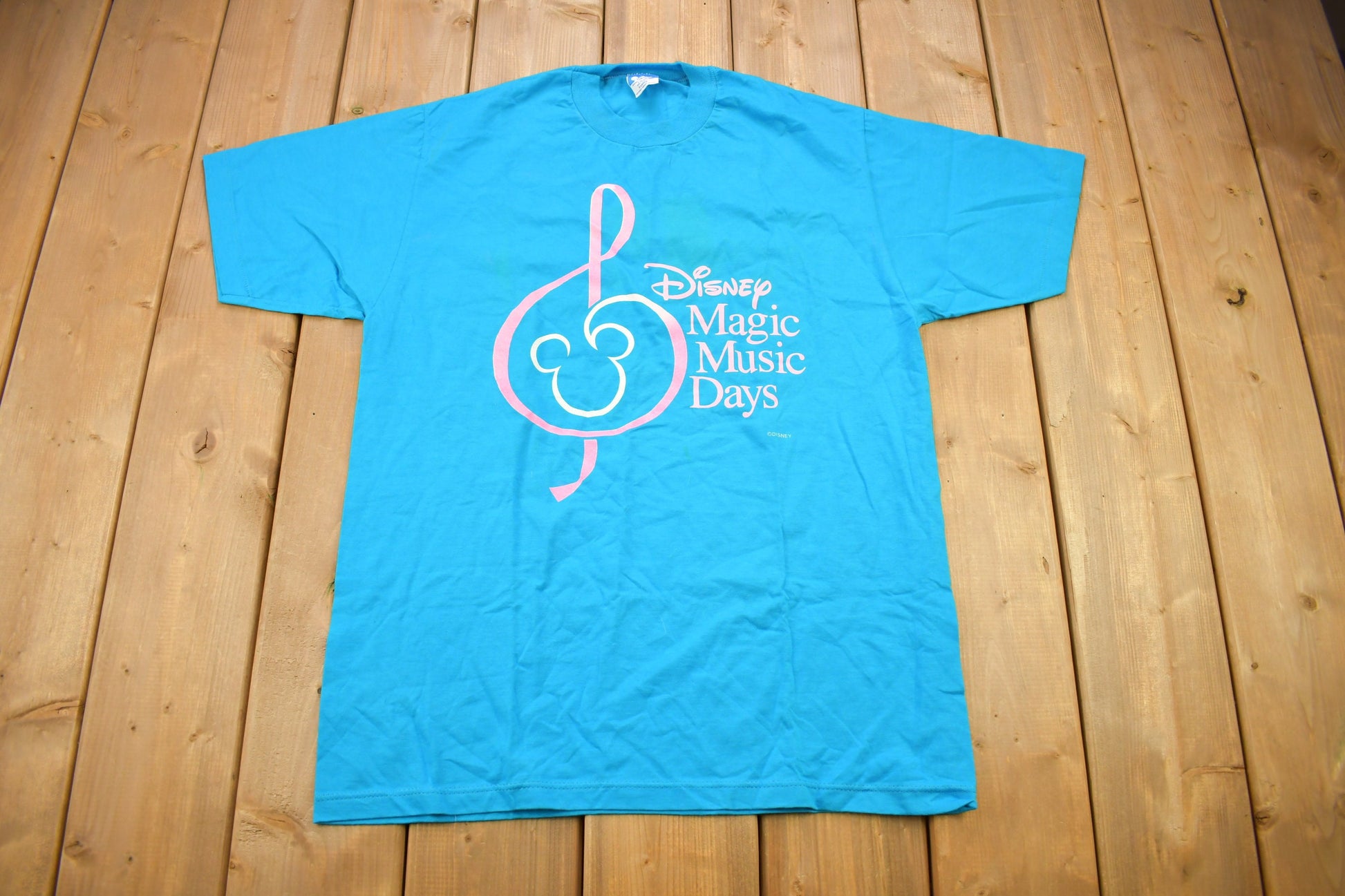 Vintage 1980s Disney Character Fashions Magic Music Days Graphic T-Shirt