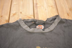 Vintage 1980s Harley Davidson Singapore 3D Emblem Distressed T-Shirt