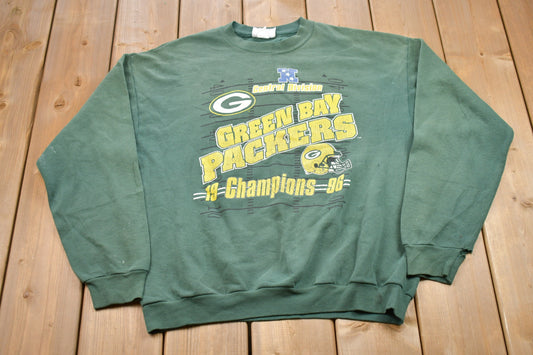 Vintage 1996 Green Bay Packers NFL Graphic Crewneck Sweatshirt / Made In USA / Football / Sportswear / Athleisure / Americana