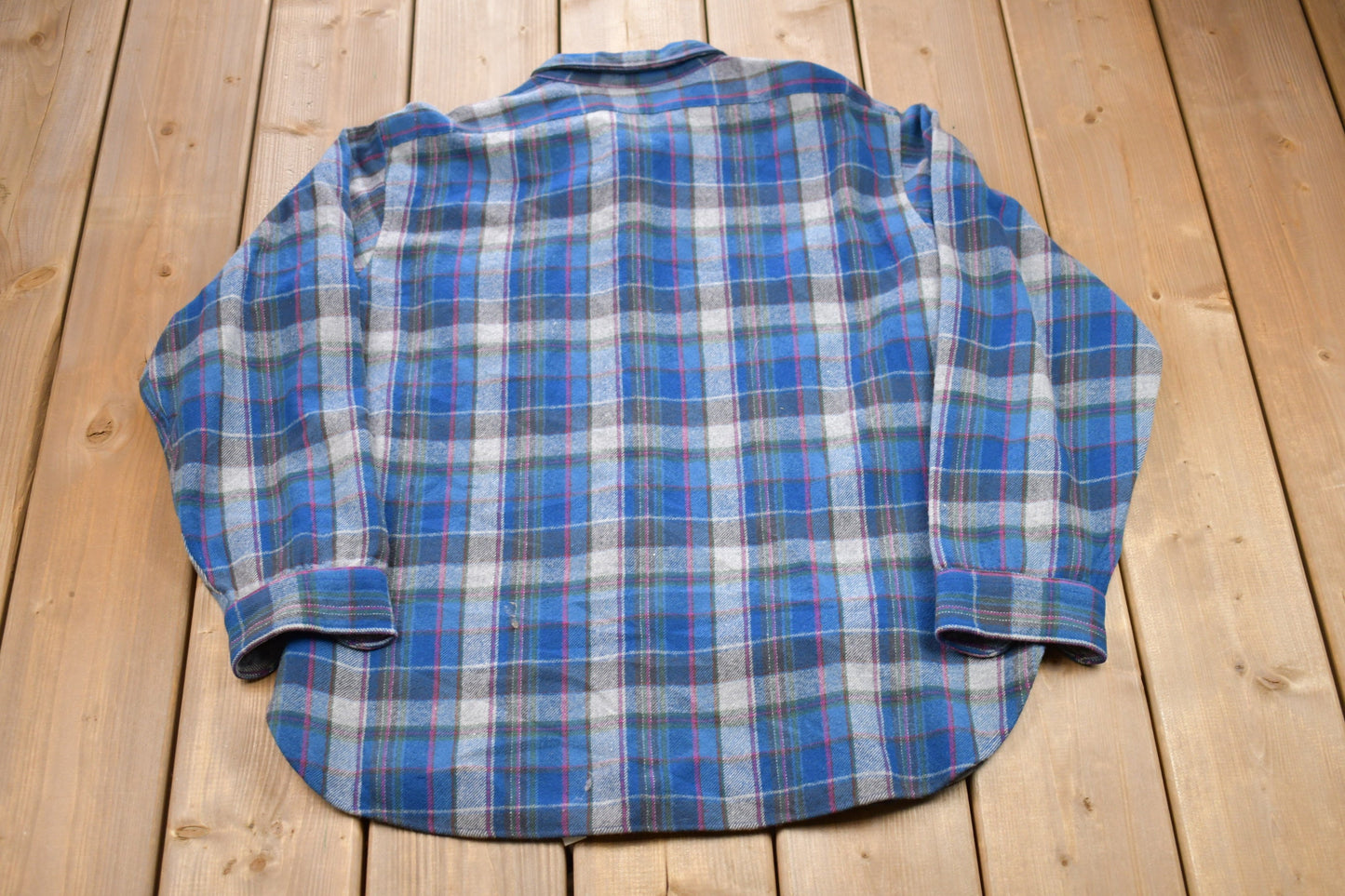 Vintage 1970s Pendleton Button Up Shirt / 1970s Button Up / Vintage Flannel / Plaid Flannel / Casual Shirt / Formal Shirt