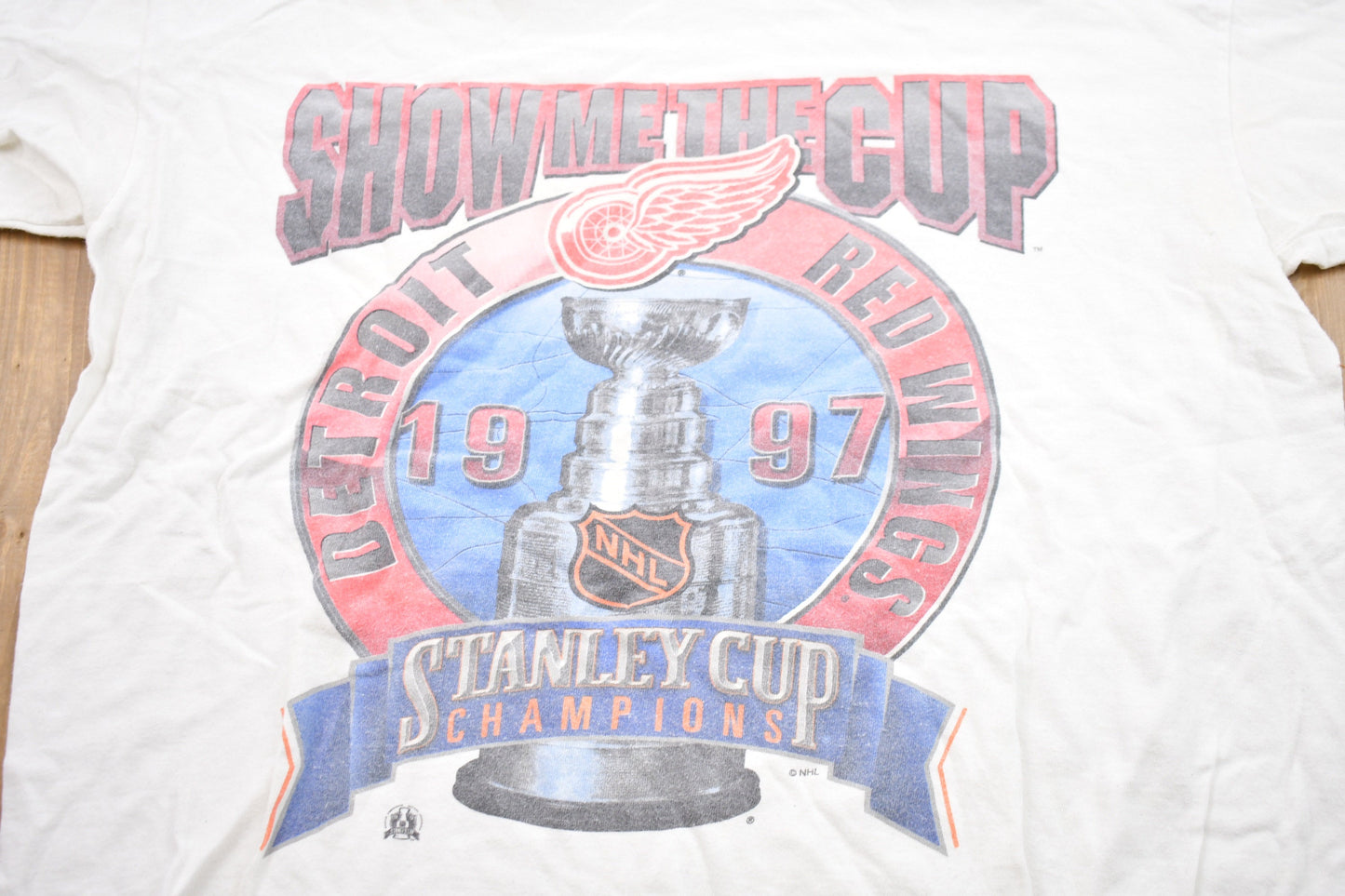 Vintage 1990s Starter Detroit Red Wings NHL Graphic T-Shirt / Graphic / 80s / 90s / Streetwear / Retro Style / Single Stitch / Made In USA