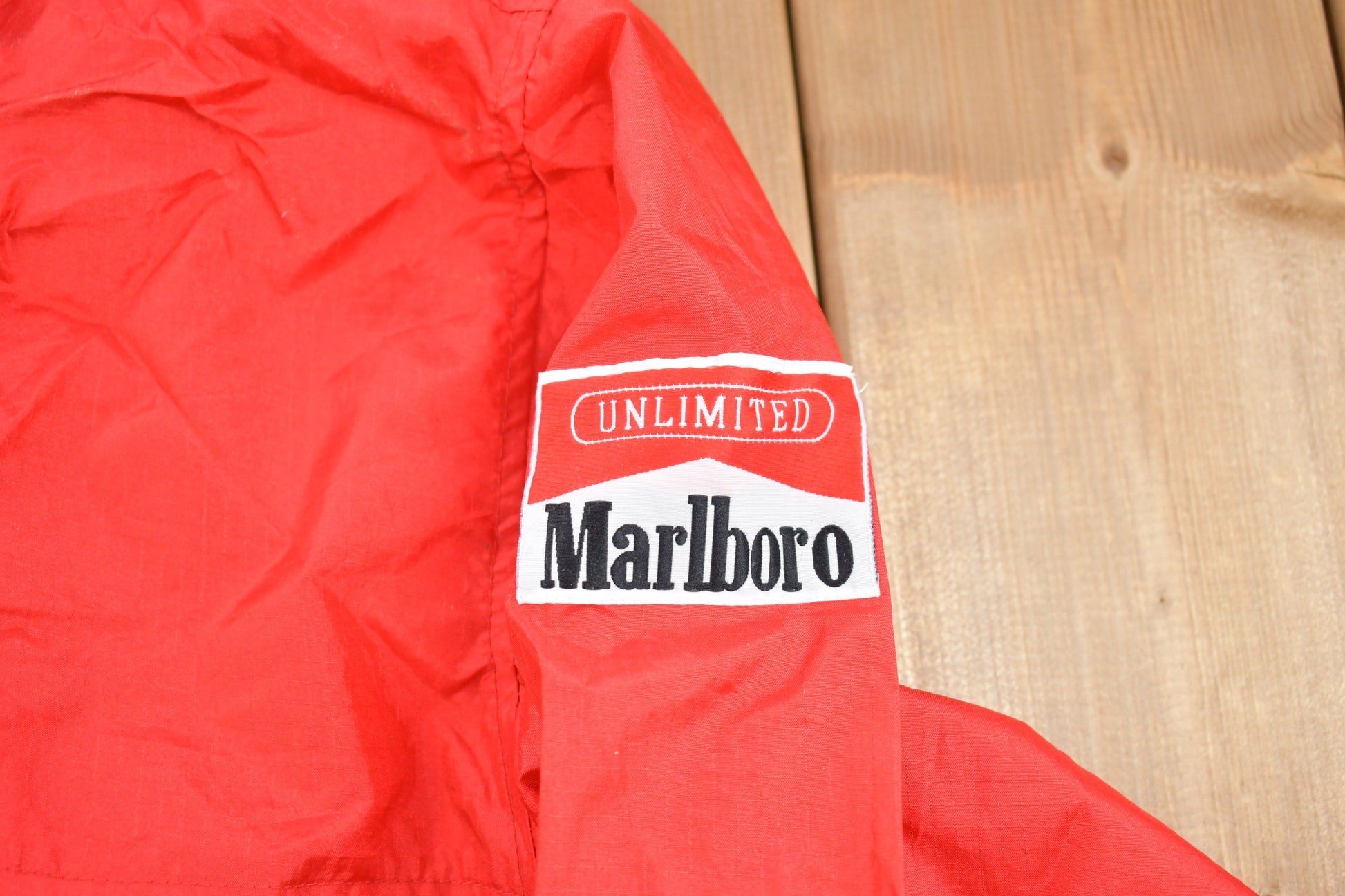 Vintage 1980s Marlboro Unlimited Quarter Zip Windbreaker Jacket