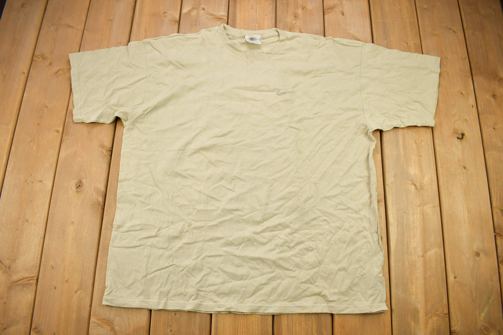 Vintage 1990s Nike Mini Swoosh Embroidered T-Shirt